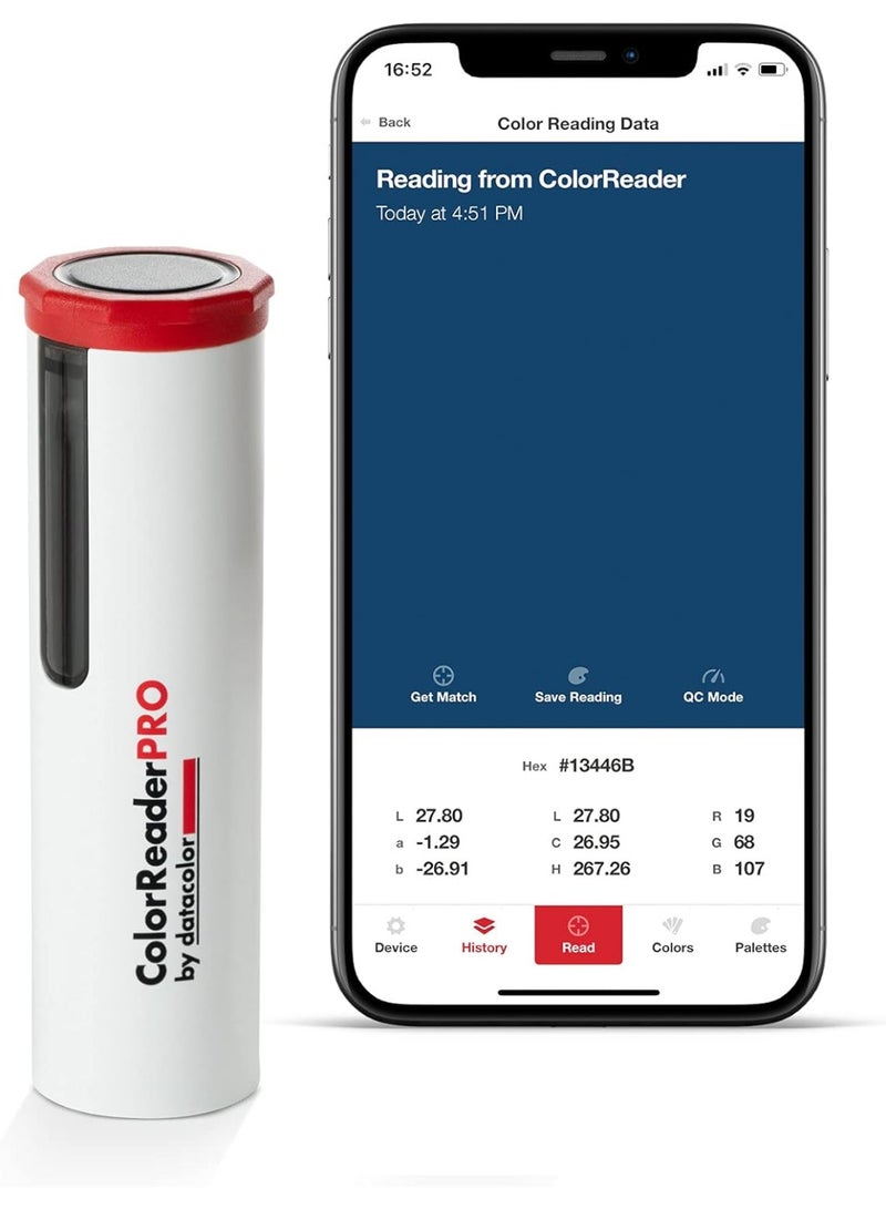 أداة مطابقة ألوان Datacolor ColorReader Pro – التعرف الفوري على ألوان الطلاء للمحترفين، مصممة للدهان، مصممي الديكور ومديري المرافق - Image 5